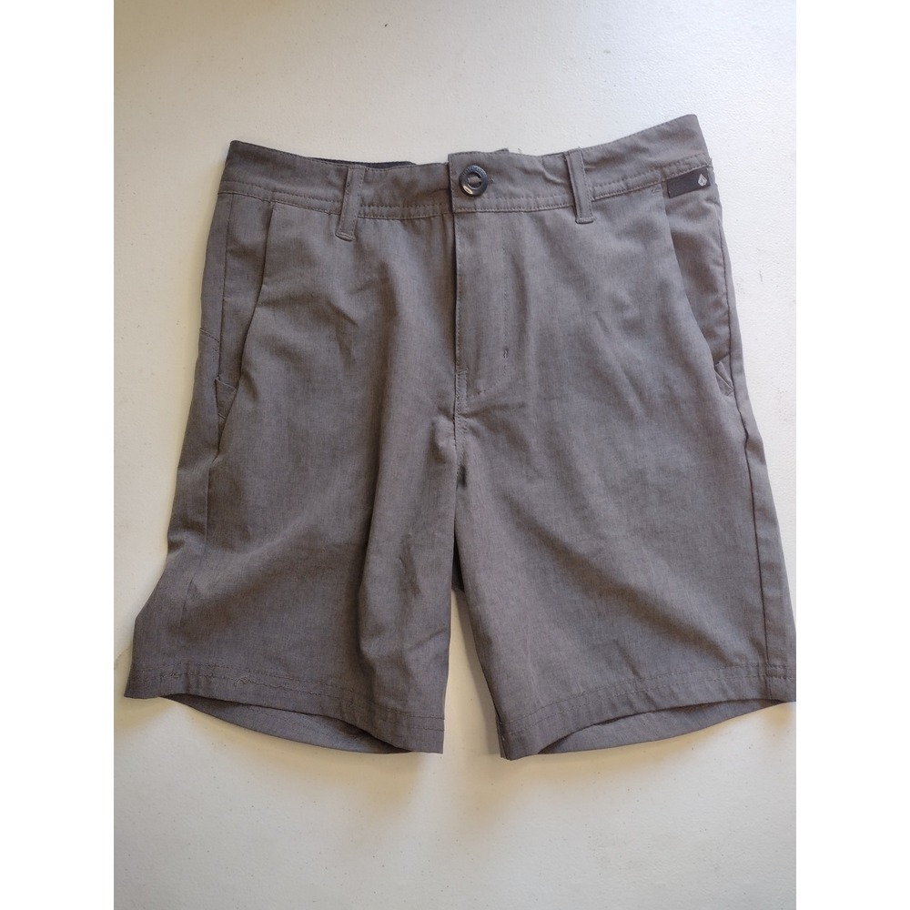 Volcom‎ Mens Grey Hybrid Shorts Boardshorts Chino Style Size 26 Stretch Skate
